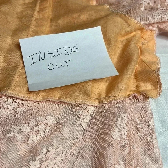 Vintage  babydoll lingerie,sheer,maxi,lace,fairy,whimsical 
PTP 20” handmade?EC - Picture 12 of 13